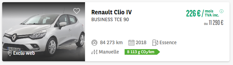 Fiche Renault Clio IV