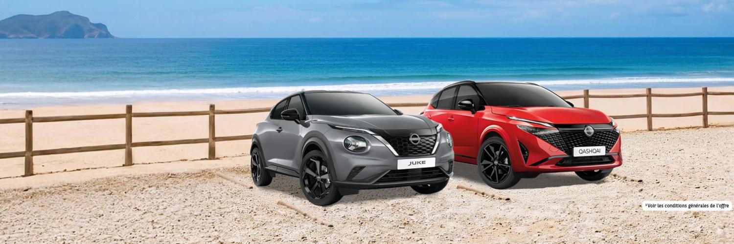 Bannière Nissan Juke et Qashqai