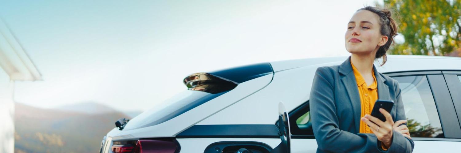 woman electric vehicle