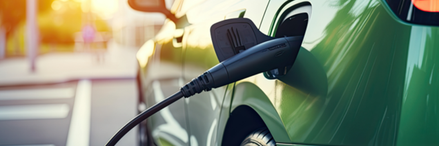 visuel véhicule électrique en charge