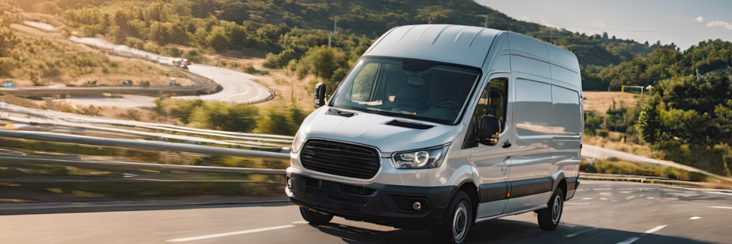 visuel d'un véhicule utilitaire sur route