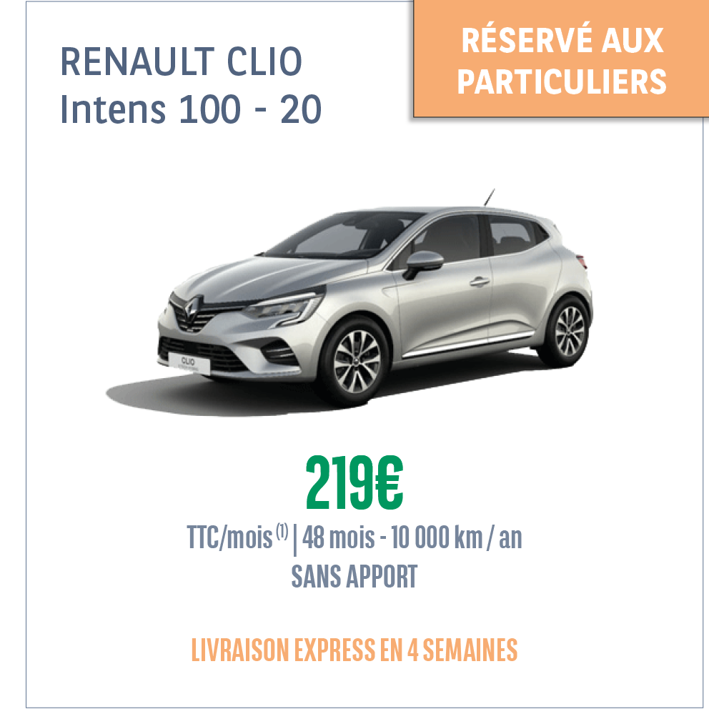 Offre LLD particulier Renault Clio